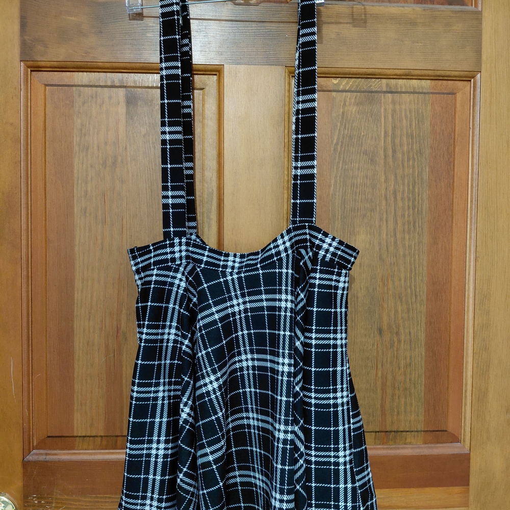 Black and White Plaid Dress